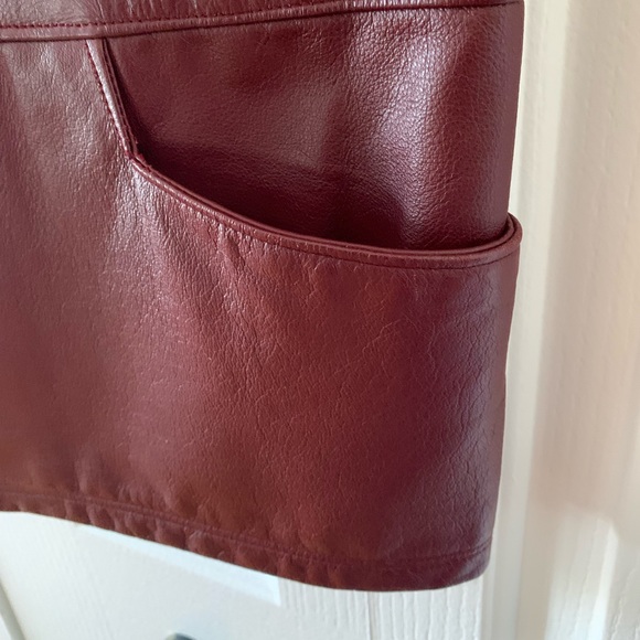 Leather red wine Bedoya and Sly VEST !!! - Picture 5 of 8